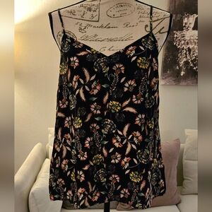 Boden Black Floral Camisole